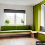 Home 20 마이크로 하우스의 문화적 영향 - A modern micro house interior in a compact urban apartment setting in Germany, showcasing multifunct...